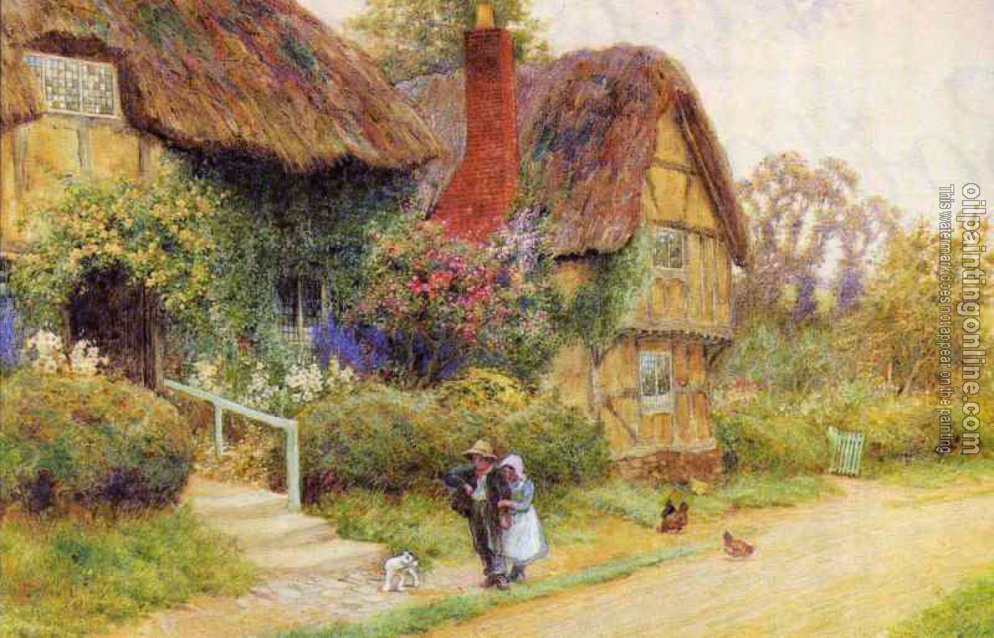 Oil Painting Reproduction - The cottage guard